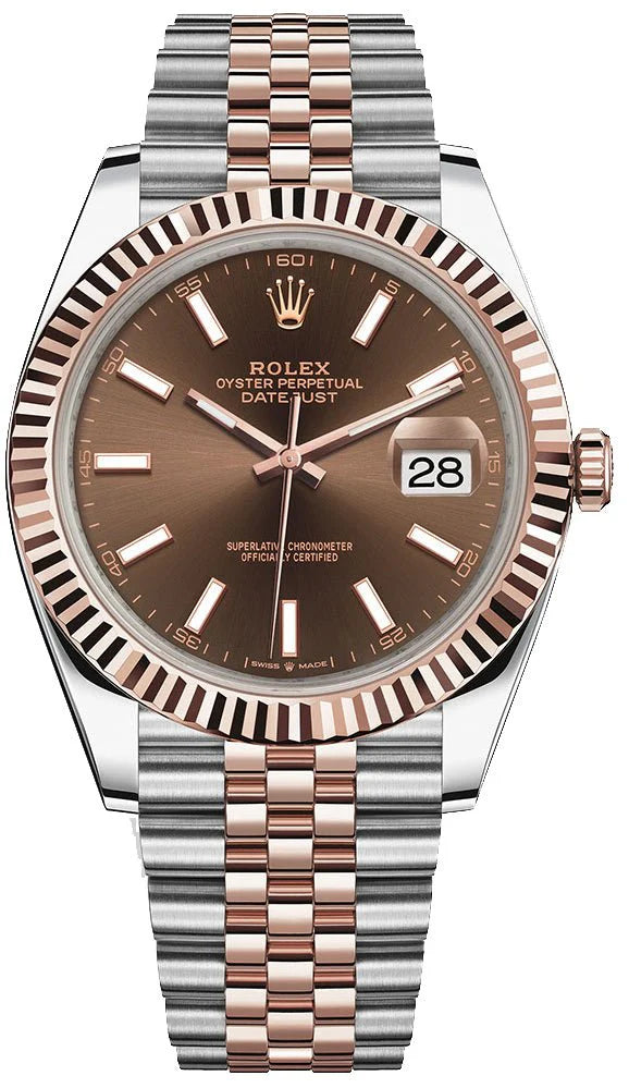Datejust Rose Gold Two-Tone (Chocolate Dial)